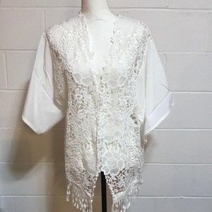 Kate & Mallory Lace Shrug - NWOT Med.